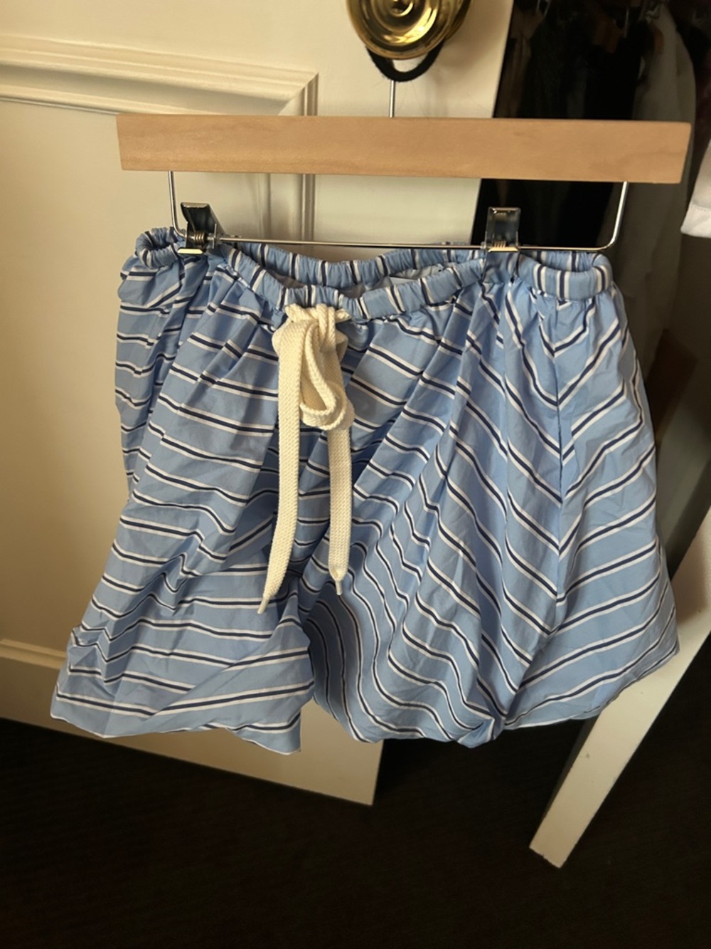 Unlabel Striped Blue Drawstring kids  Skirt size 10